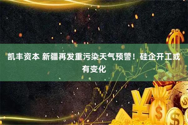 凯丰资本 新疆再发重污染天气预警！硅企开工或有变化